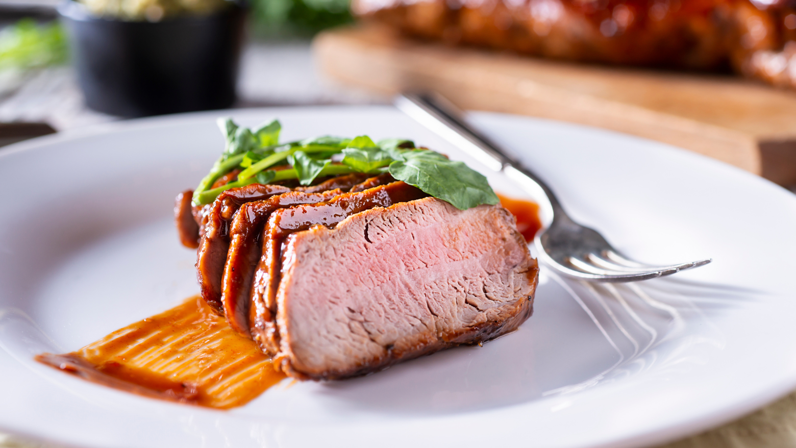 Pork Tenderloin with BBQ Glaze from Andy Husbands - - Recipe from